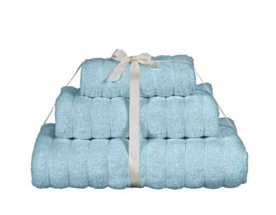 Heart of House - 3 Piece Ribbed - Towel Bale - Soft Blue